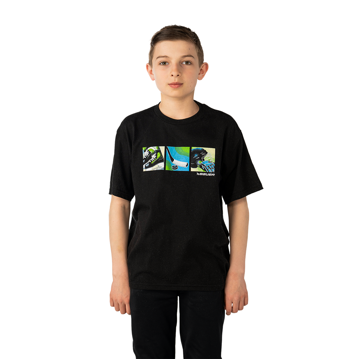 Bauer Graphic Tee - Black - Youth