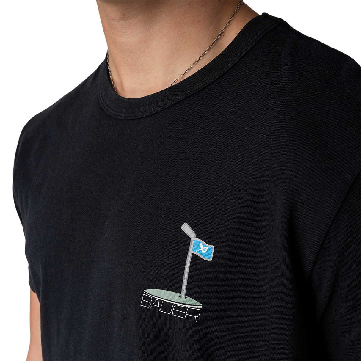 Bauer Golf Graphic Tee - Black - Senior