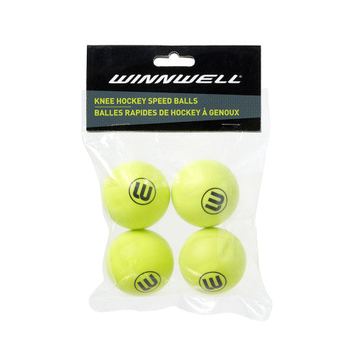 Winnwell Shinny Knee Hockey Ball - 4-Pack