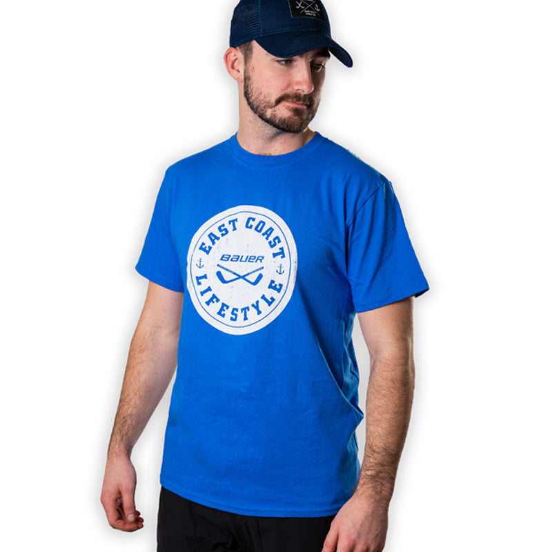 Bauer East Coast Lifestyle Anchor Tee - Senior - Blue