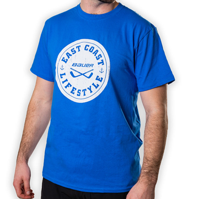 Bauer East Coast Lifestyle Anchor Tee - Senior - Blue
