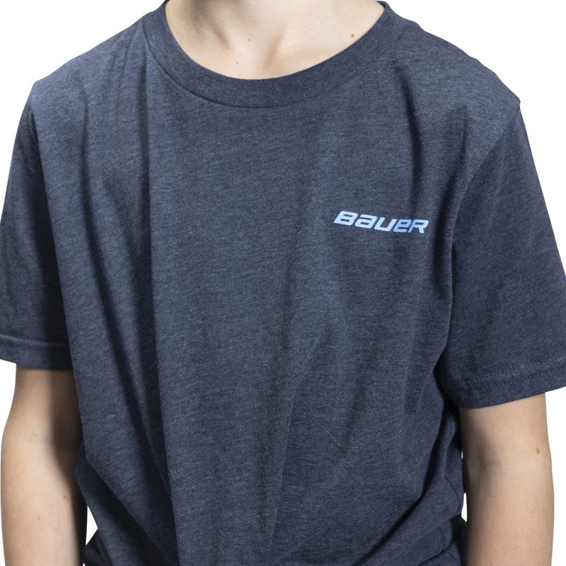 Bauer Exploded Icon Tee - Youth - Blue