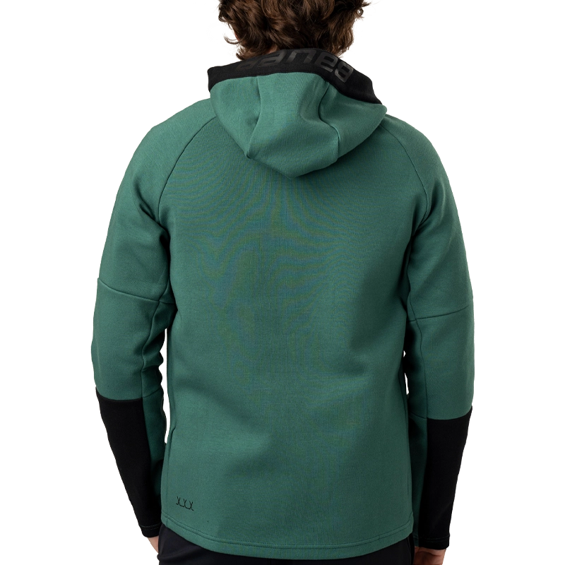 Bauer FLC Color Block Full Zip Jacket - Senior - Green