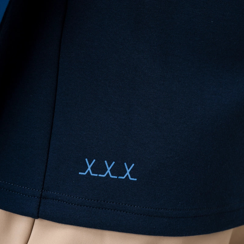 Bauer FLC Color Block Full Zip Jacket - Senior - Navy