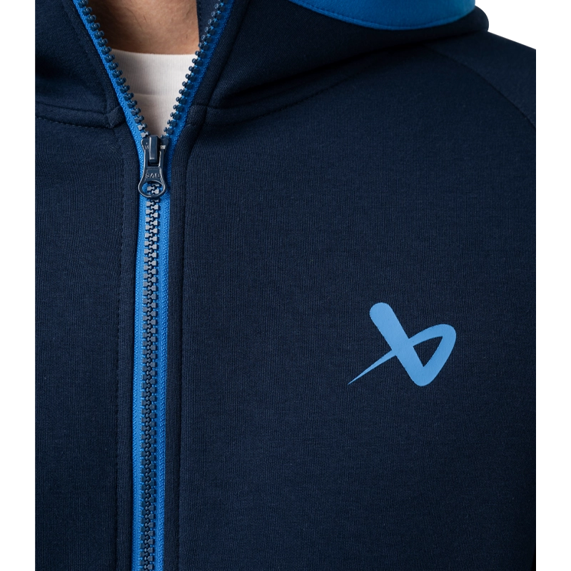 Bauer FLC Color Block Full Zip Jacket - Senior - Navy