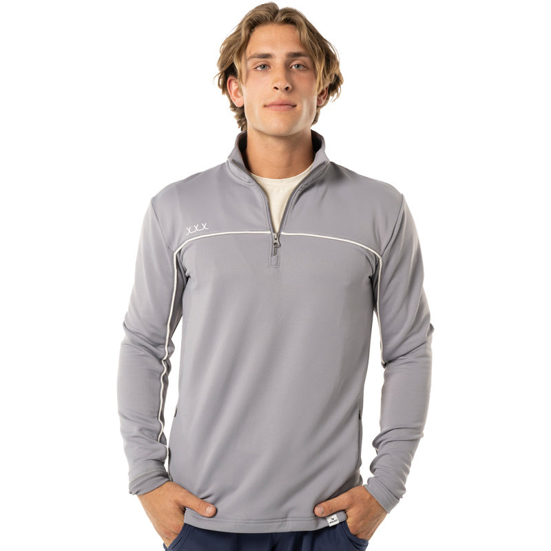 Bauer FLC 1/2 Zip - Senior - LT Grey