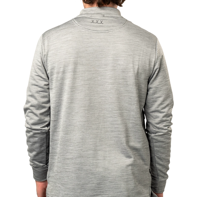 Bauer FLC Mock Neck Long Sleeve Tee - Senior - Grey