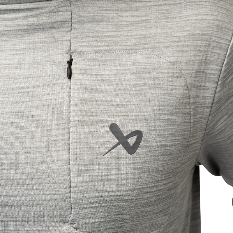 Bauer FLC Mock Neck Long Sleeve Tee - Senior - Grey