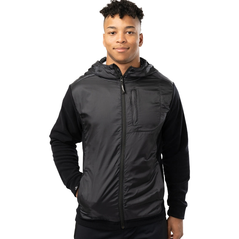 Bauer FLC Polartech Full Zip Jacket - Senior - Black