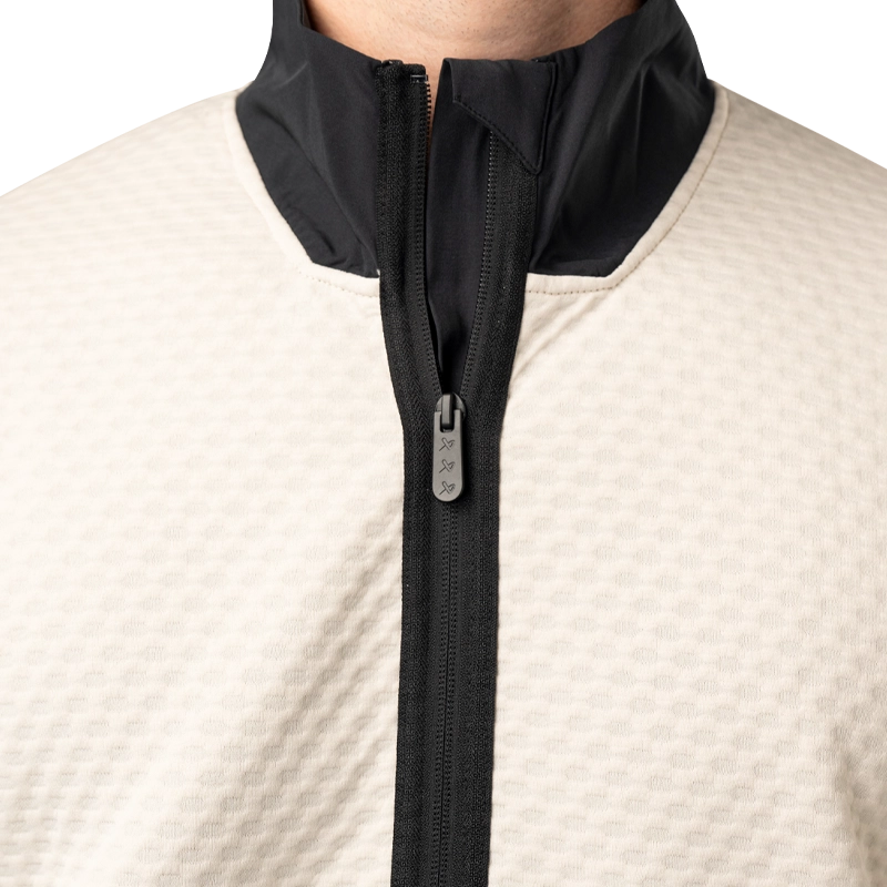 Bauer FLC Textured 1/2 Zip - Senior - Beige