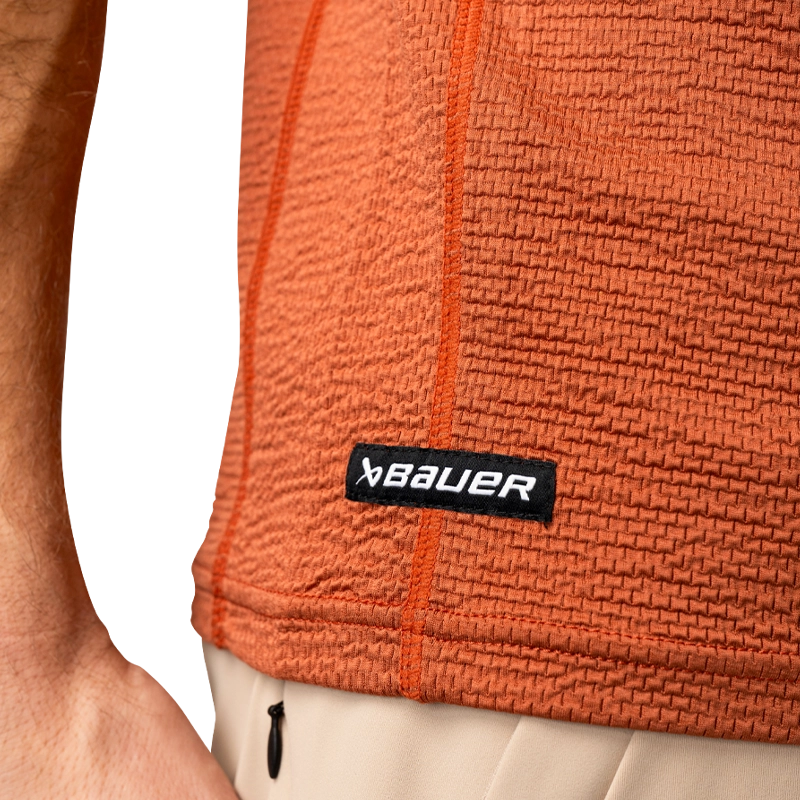 Bauer S24 FLC Textured Tech Tee - Senior - Clay