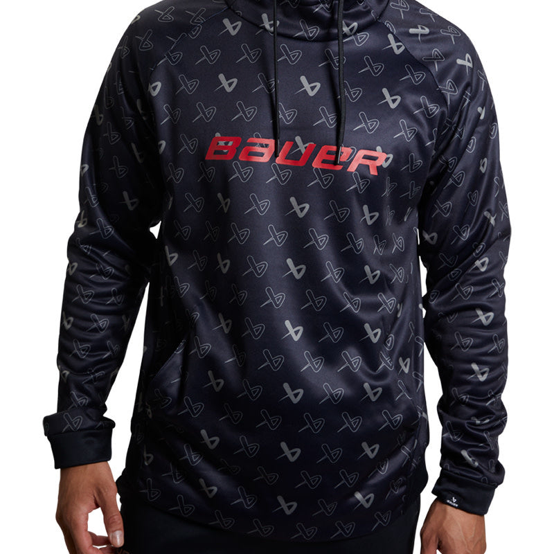 Bauer Icon Repeat Hoodie - Senior - Black