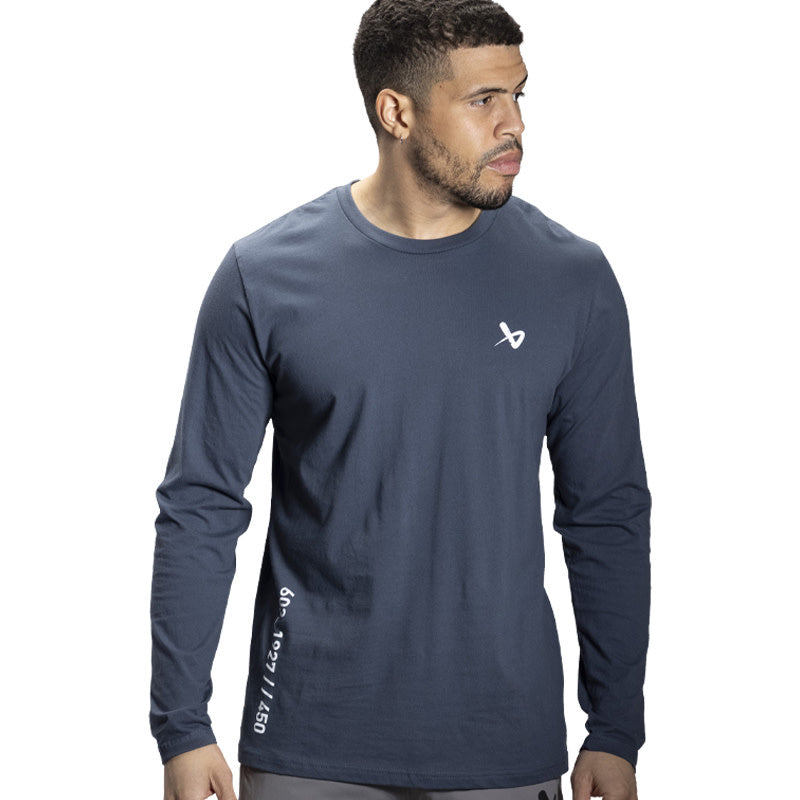 Bauer Long Sleeve Heritage Tee - Senior - Gray