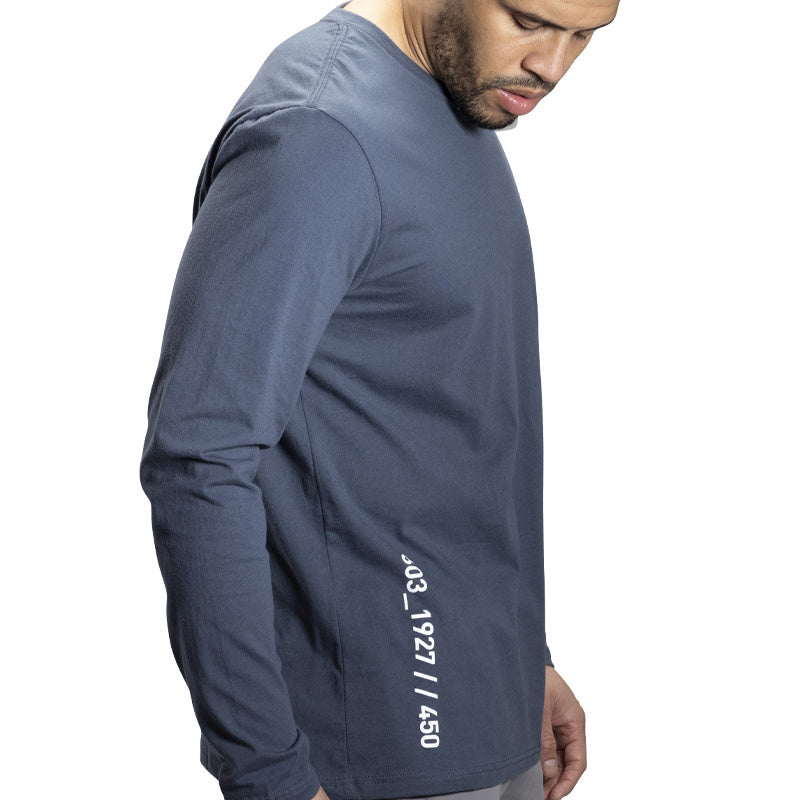 Bauer Long Sleeve Heritage Tee - Senior - Gray