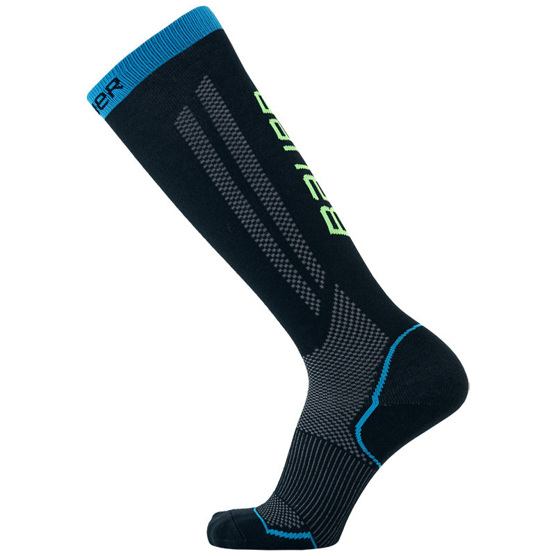 Bauer Performance Tall Skate Sock - Black