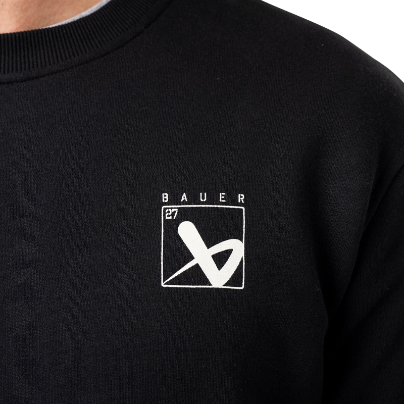 Bauer Quilted Crew - Senior - Black