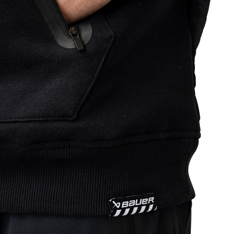 Bauer Quilted Crew - Senior - Black