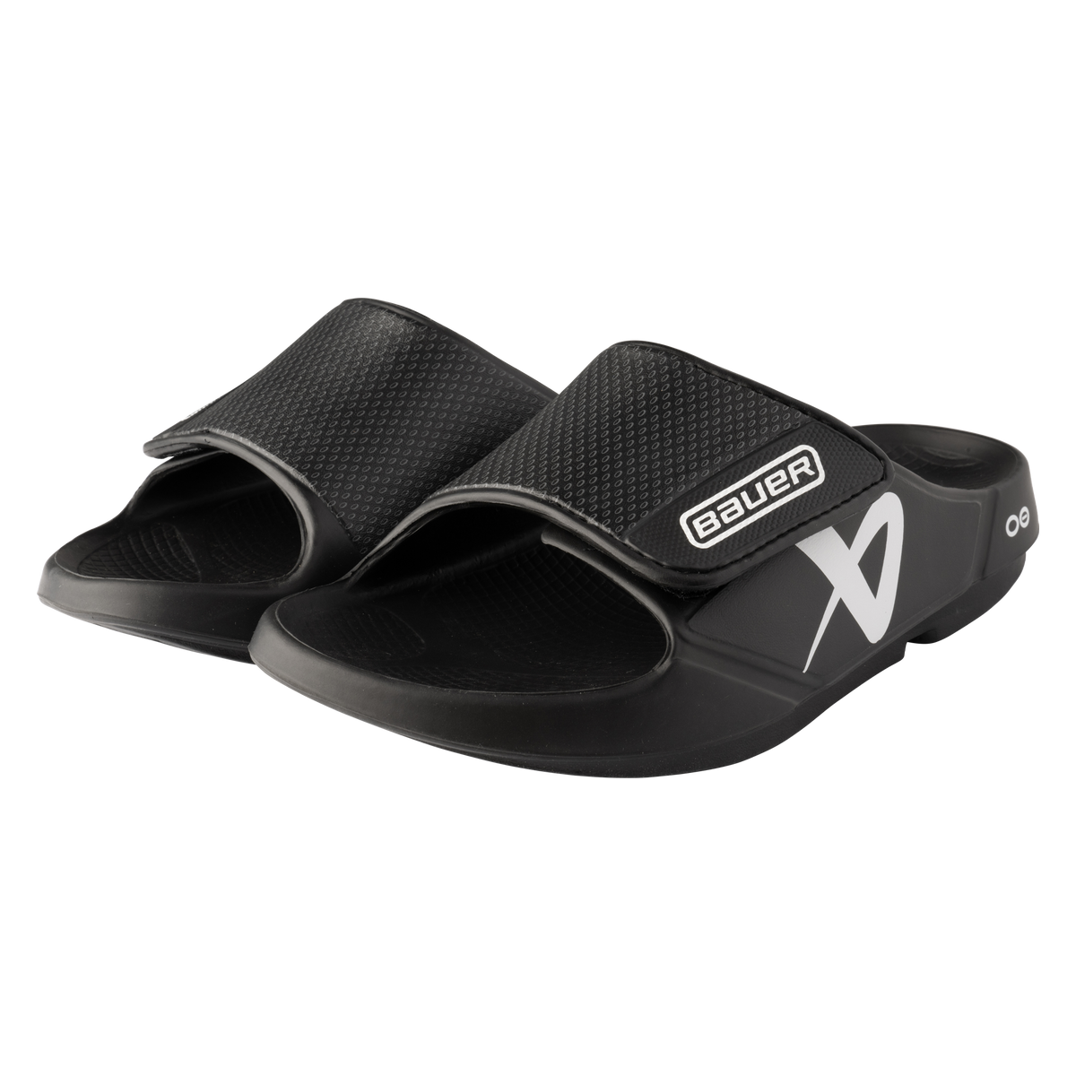 Bauer OOFOS Sport Flex Slide - Black | Jerry's Hockey
