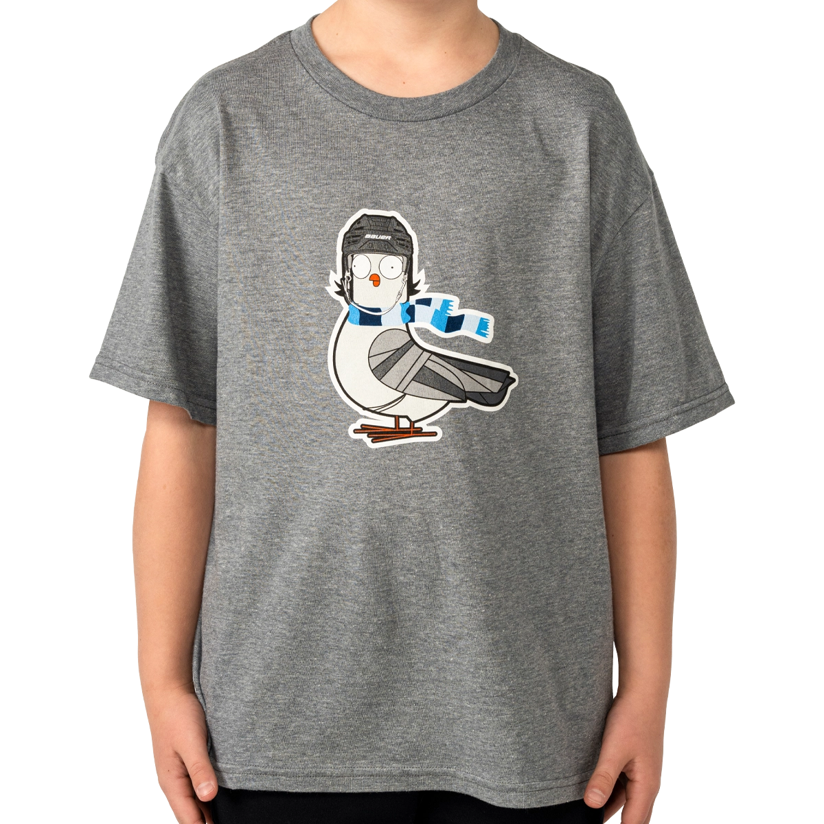 Bauer Pigeon Graphic Tee - Grey - Youth