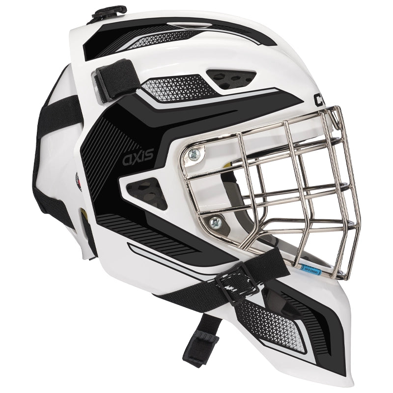 CCM AXIS F5 Goal Helmet - Custom Decal - Youth
