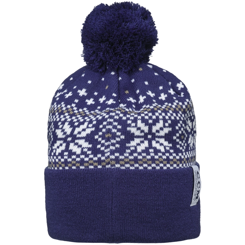 CCM Holiday Pom Knit - Blue/Grey