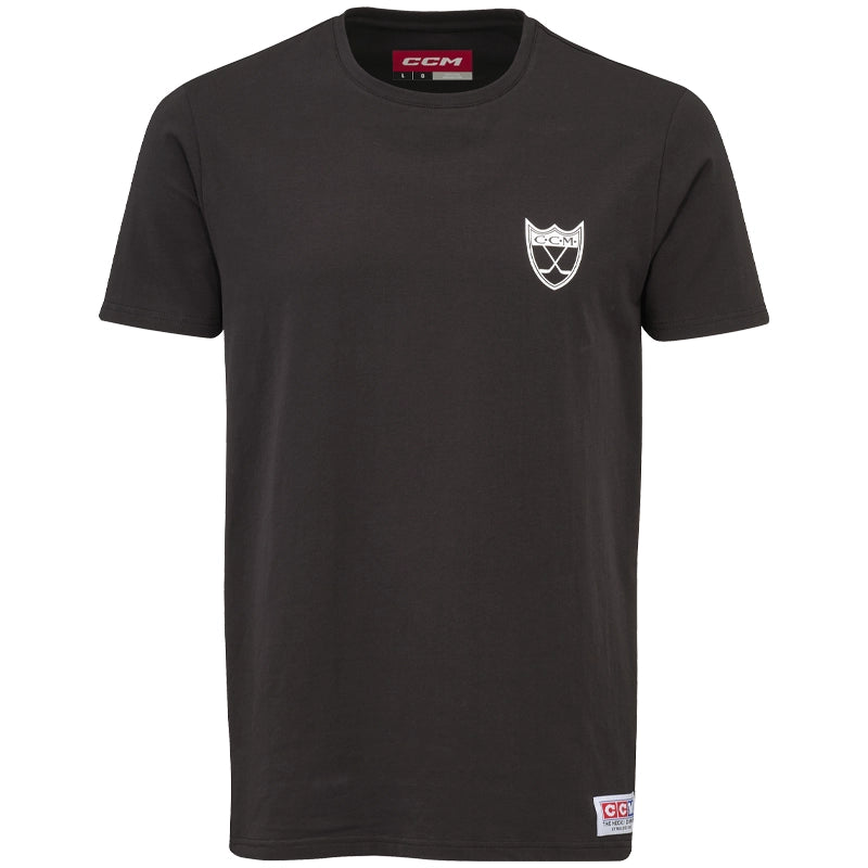 CCM Monochrome Shield Tee - Black - Senior