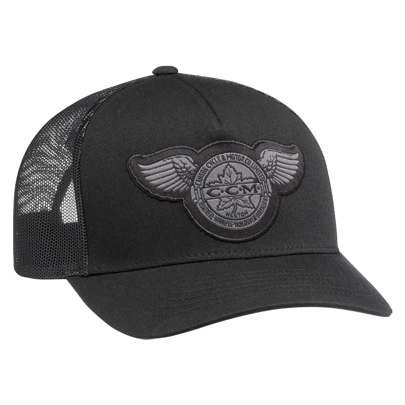 CCM Monochrome Meshback Trucker Cap - Black