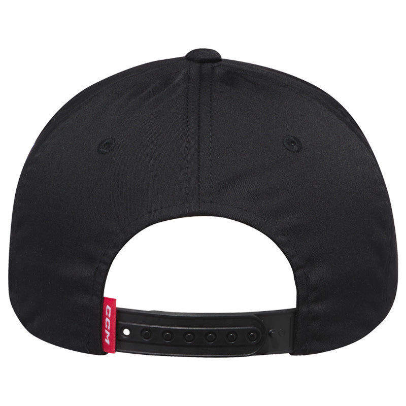 CCM Team Flatbrim Snapback Cap - Black
