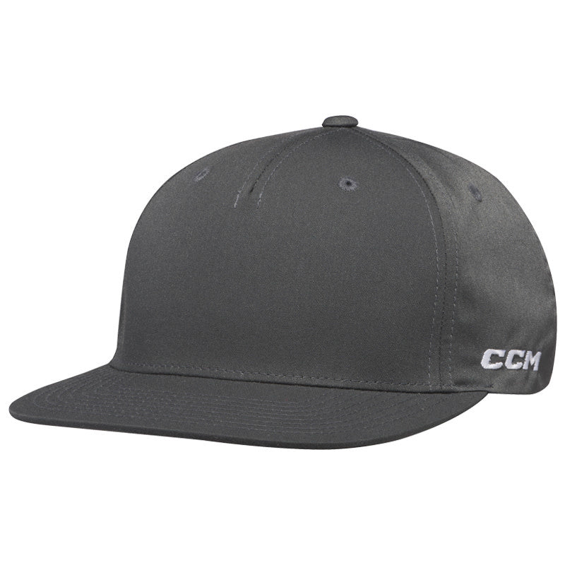 CCM Team Flatbrim Snapback Cap - Carbon