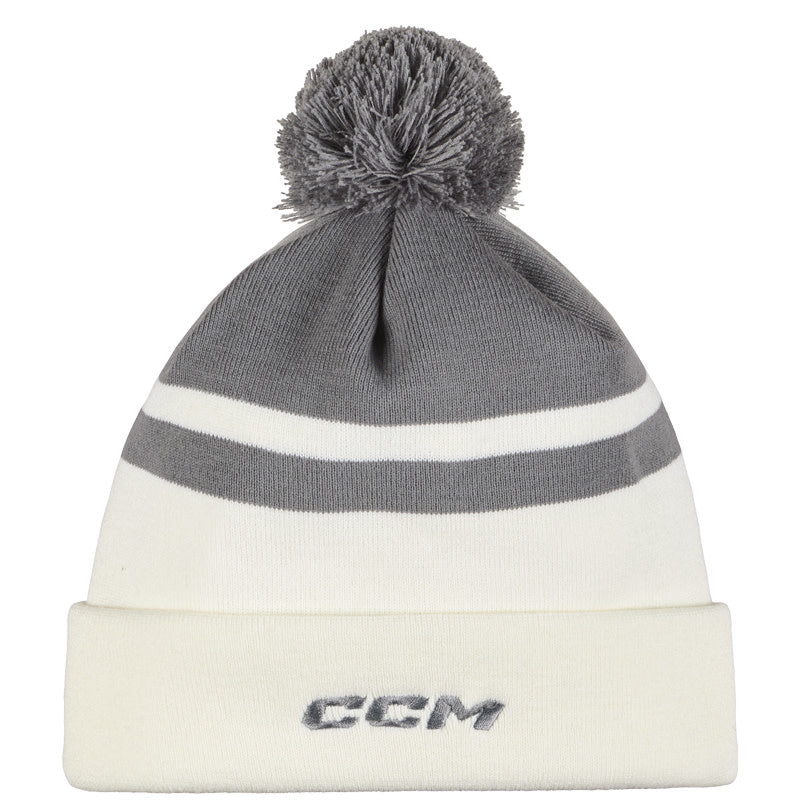 CCM Team Pom Knit with Fleece Liner - Dark Heather Grey