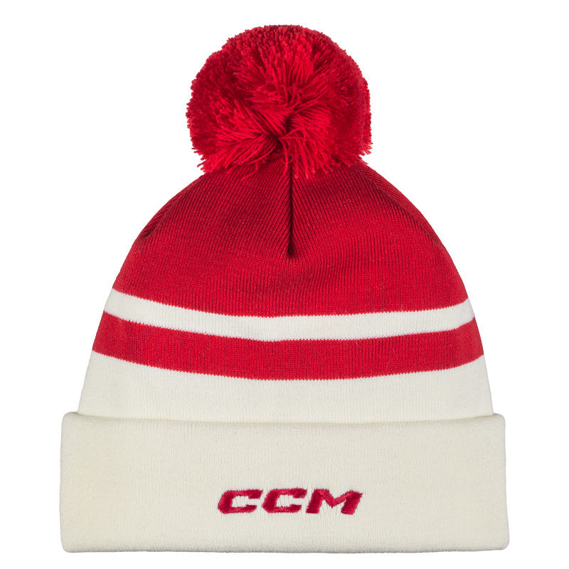 CCM Team Pom Knit with Fleece Liner - Red