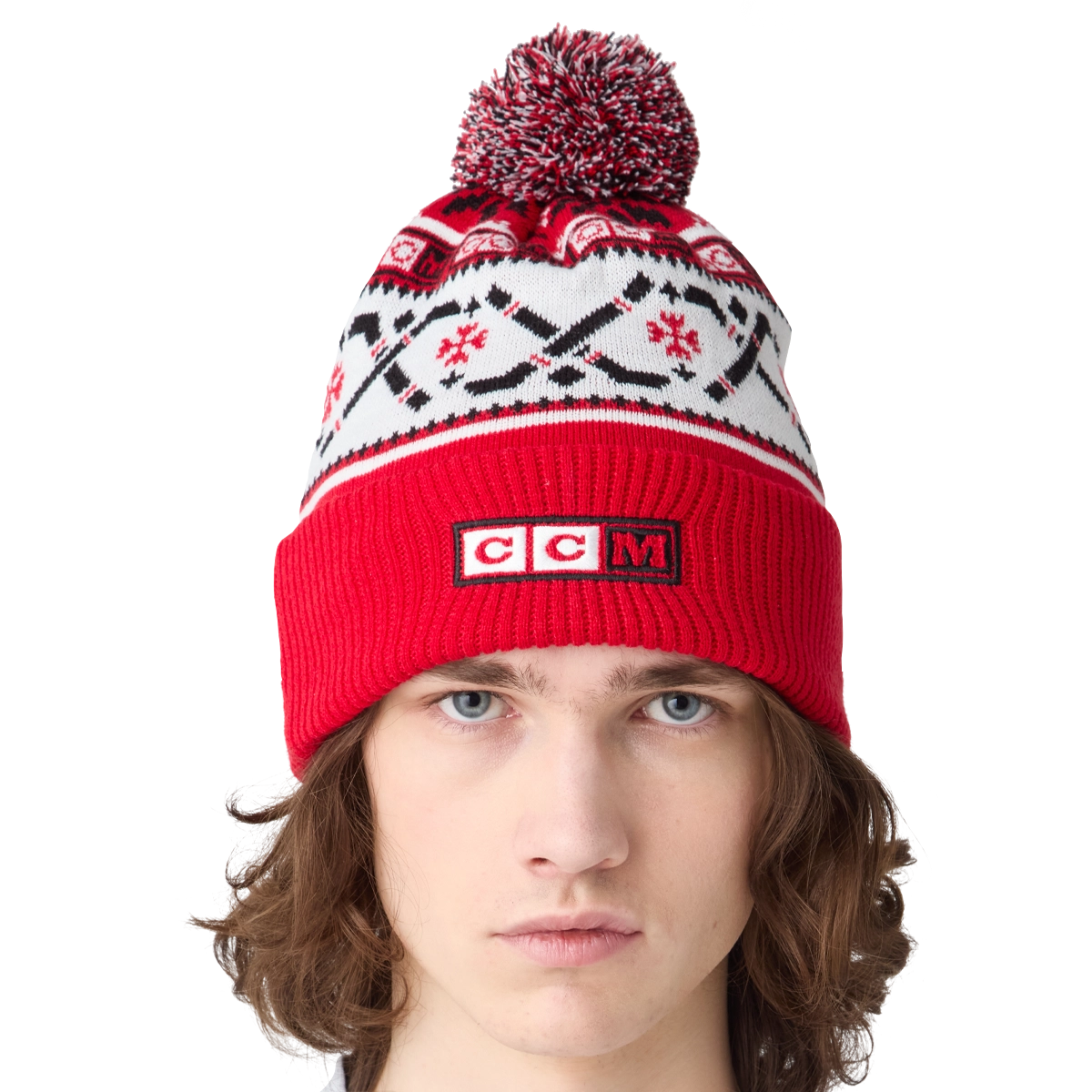 CCM Hockey Days Pom Knit - Red