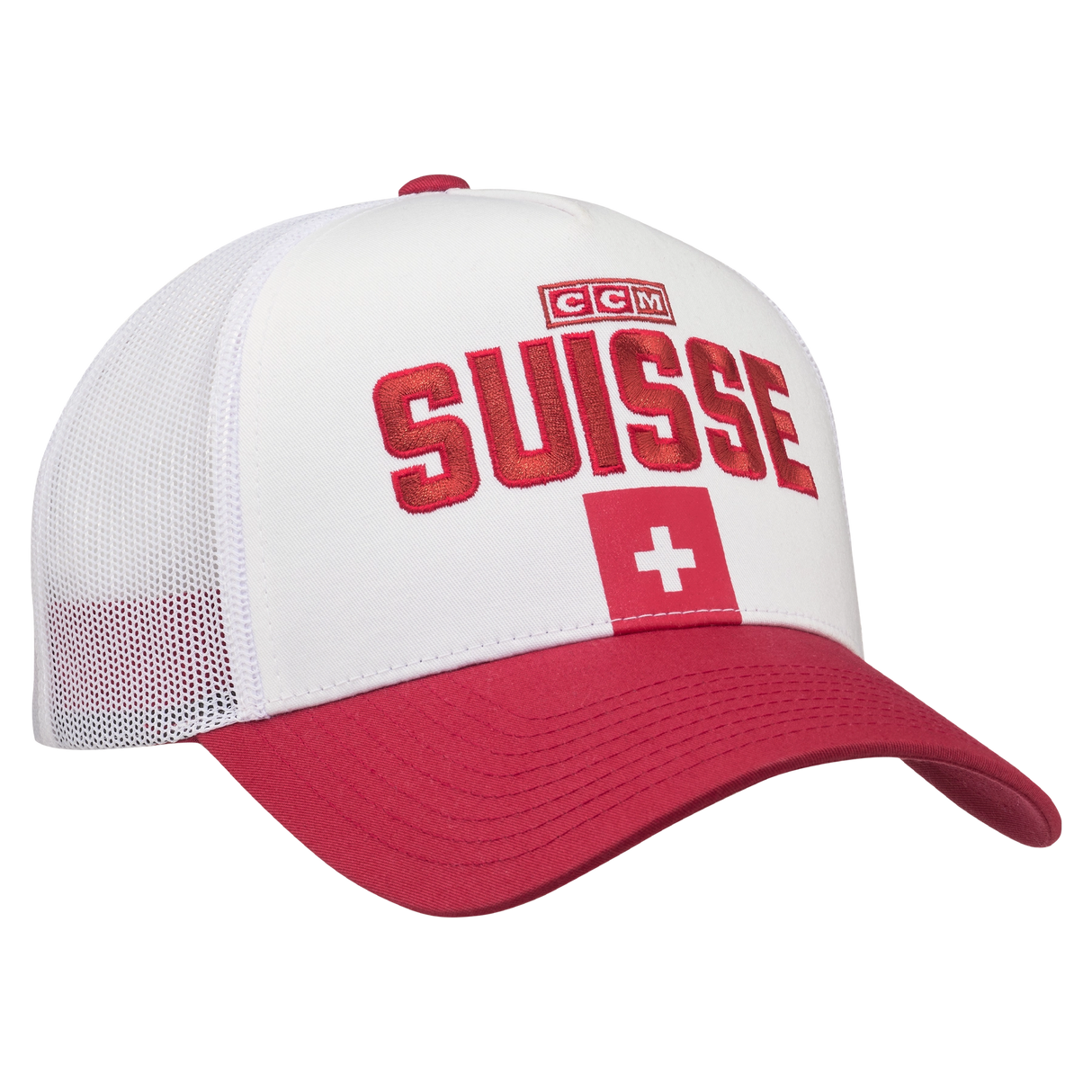 CCM Olympic Meshback Trucker Cap - Switzerland