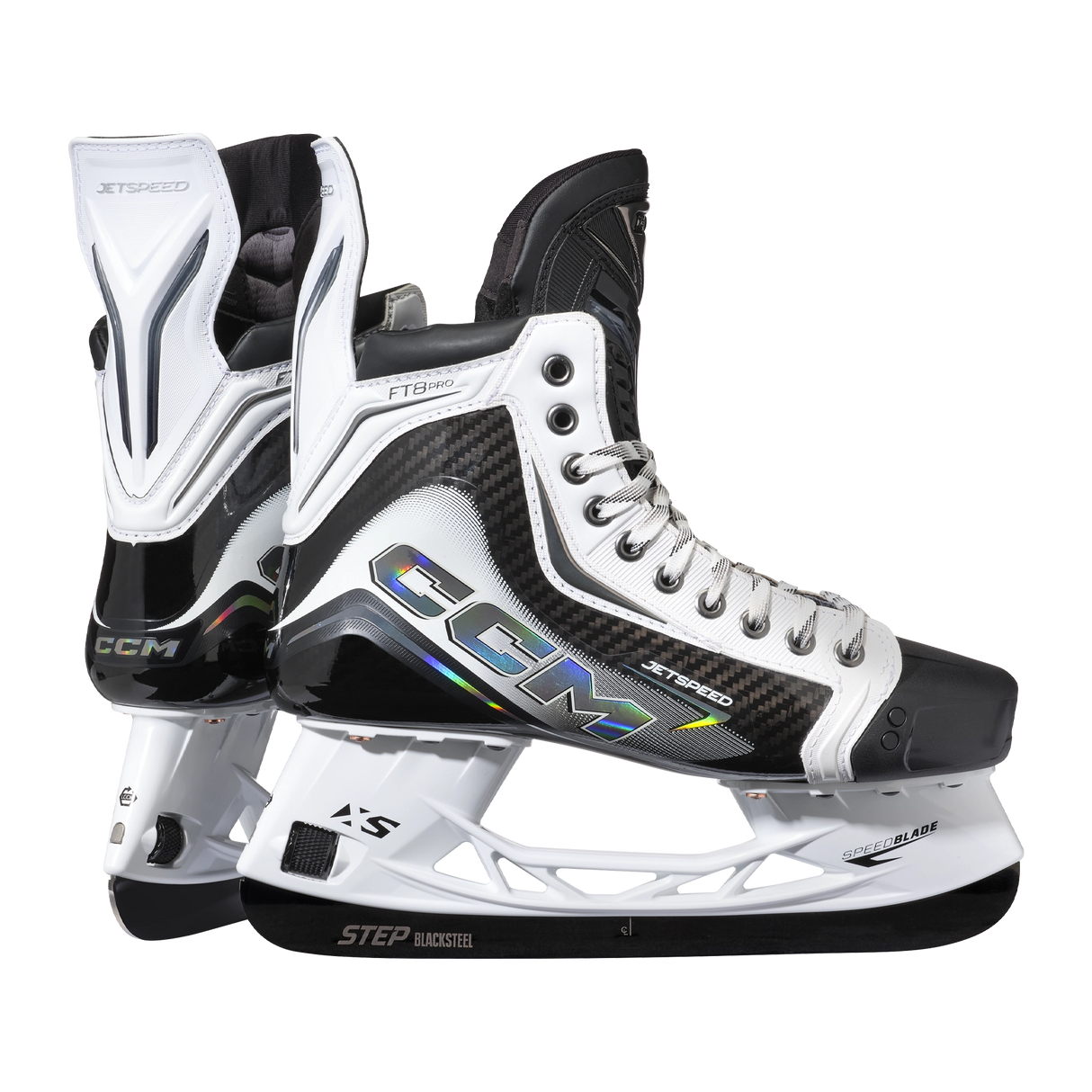 CCM JetSpeed FT8 Pro Ice Hockey Skate - WHITE - Senior