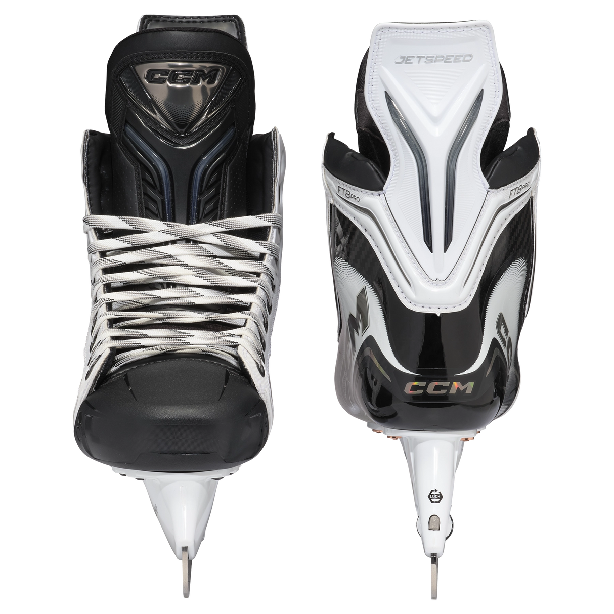 CCM JetSpeed FT8 Pro Ice Hockey Skate - WHITE - Senior
