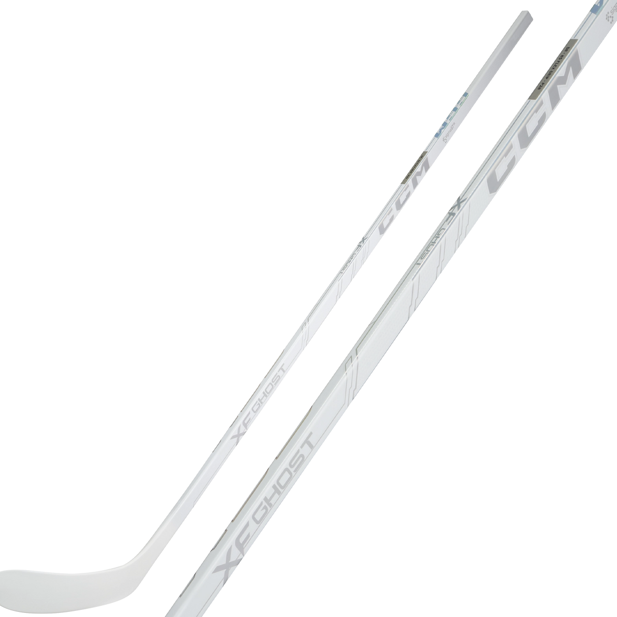 CCM Tacks XF Ghost One Piece Stick - WHITE - Senior