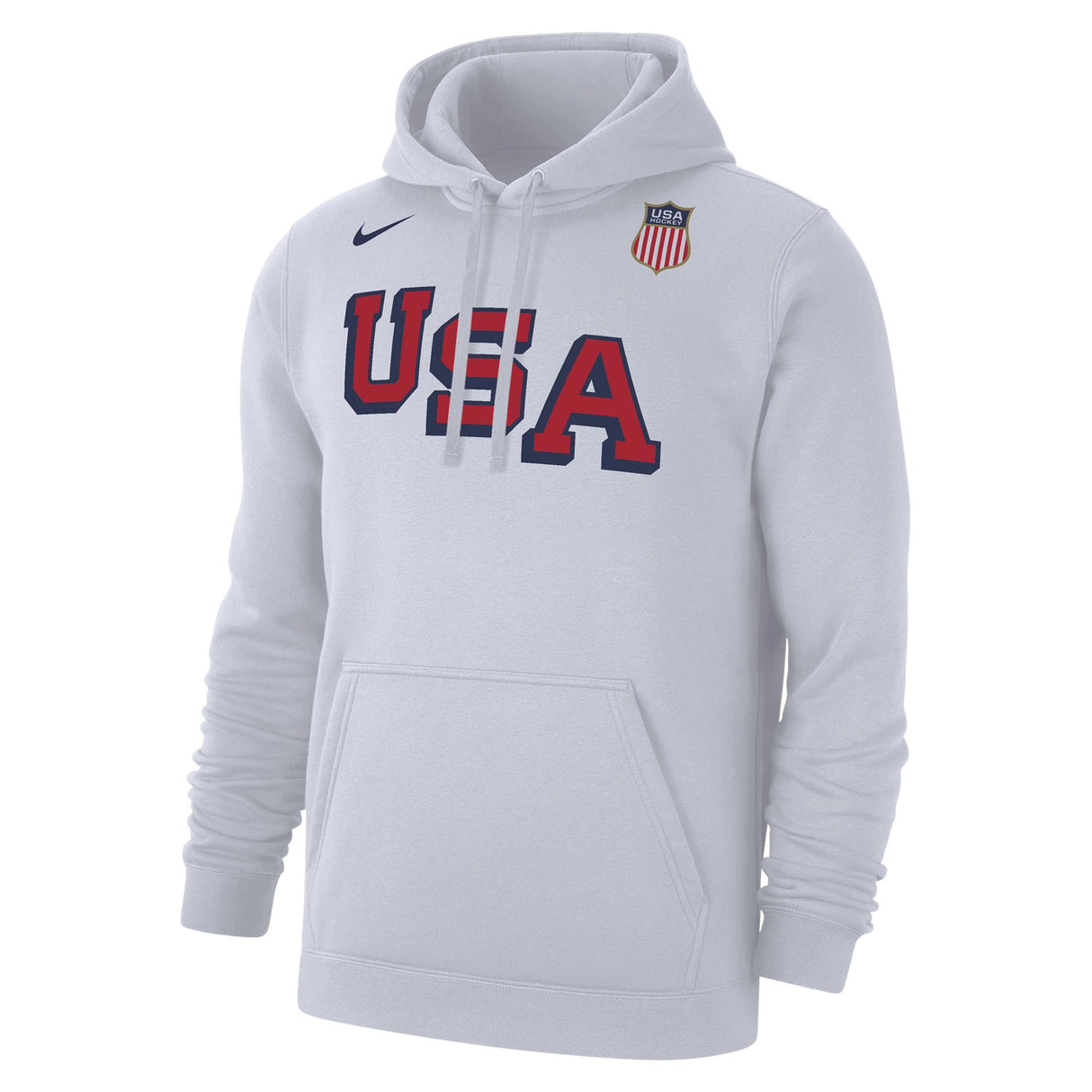 Team USA - Club Fleece PO Hoodie - White - Men's