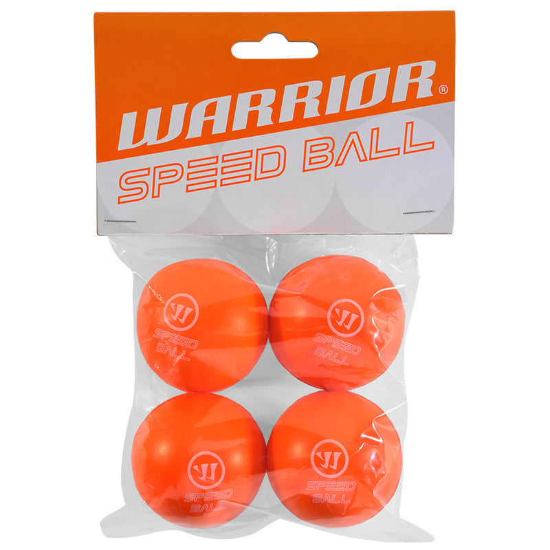 Warrior Mini Hockey Speed Shinny Ball - 4pk - Orange