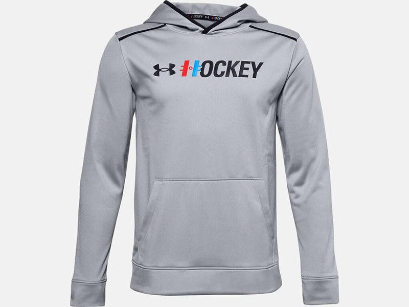 Under Armour S20 Hockey Graphic Hoody - Youth - Mod Gray