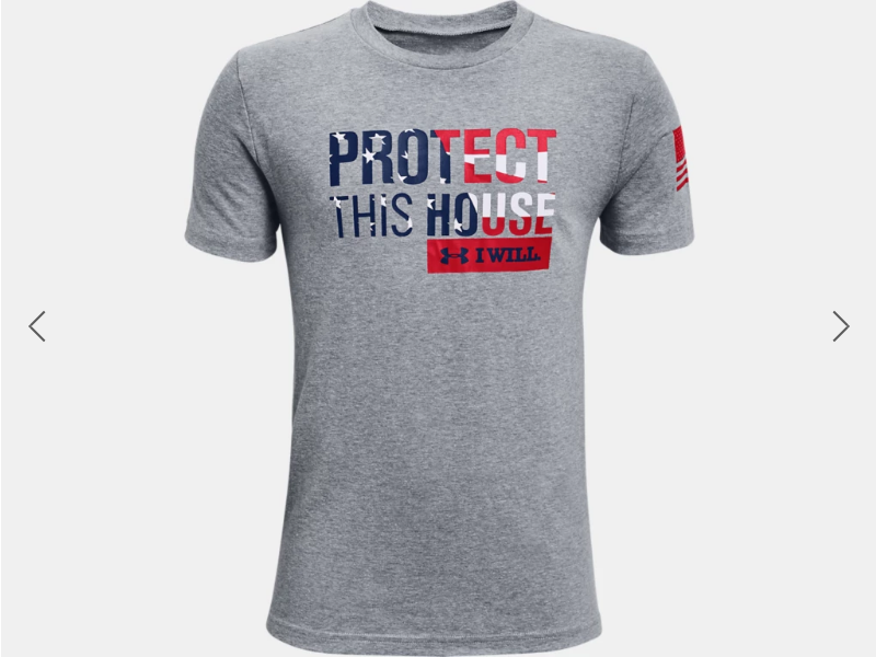 Under Armour UA Freedom PTH Tee - Steel/Red - Youth