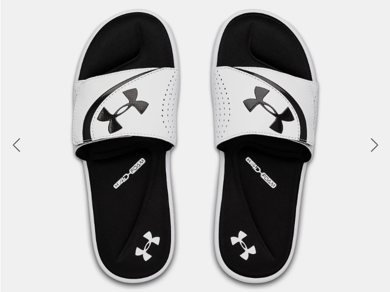 Under Armour UA Ignite VI Slides - White - Mens