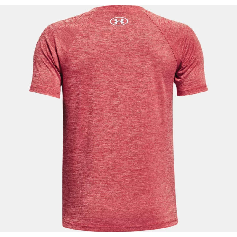Under Armour Tech Split Logo Hybrid Tee - Youth - Red
