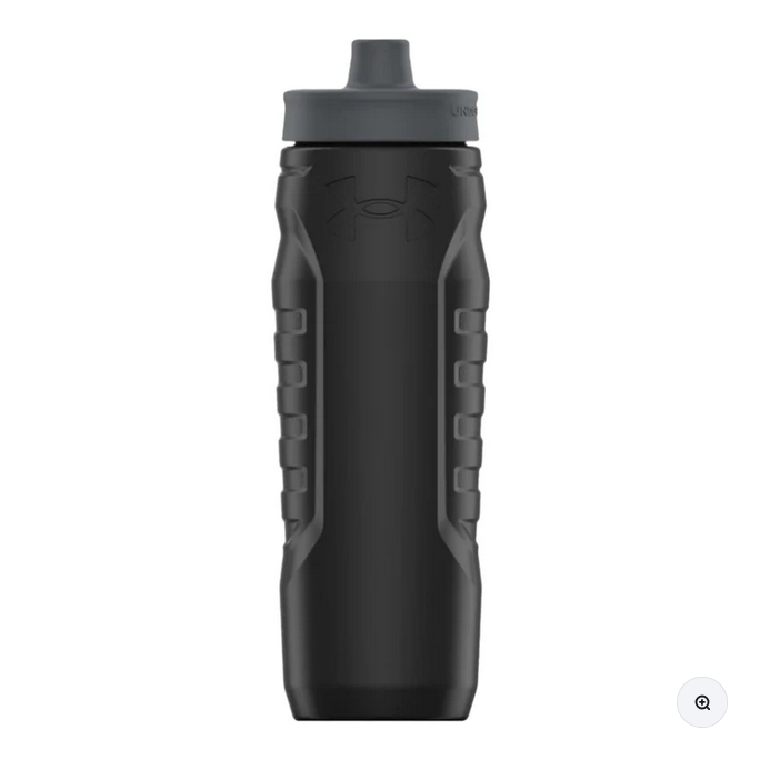 Under Armour - Sideline Squeeze Water Bottle - 32oz - Black/Pitch Grey