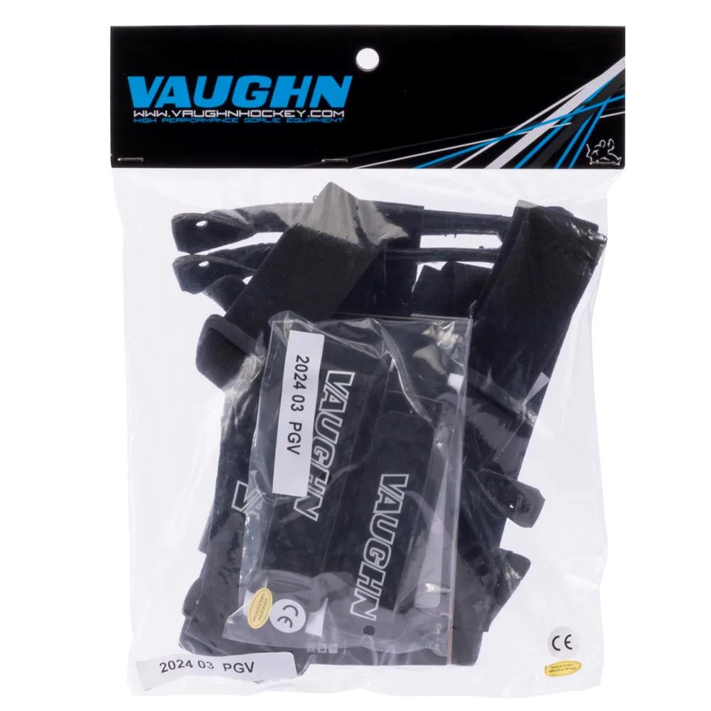 Vaughn Pro Goalie Suspender Straps - Black