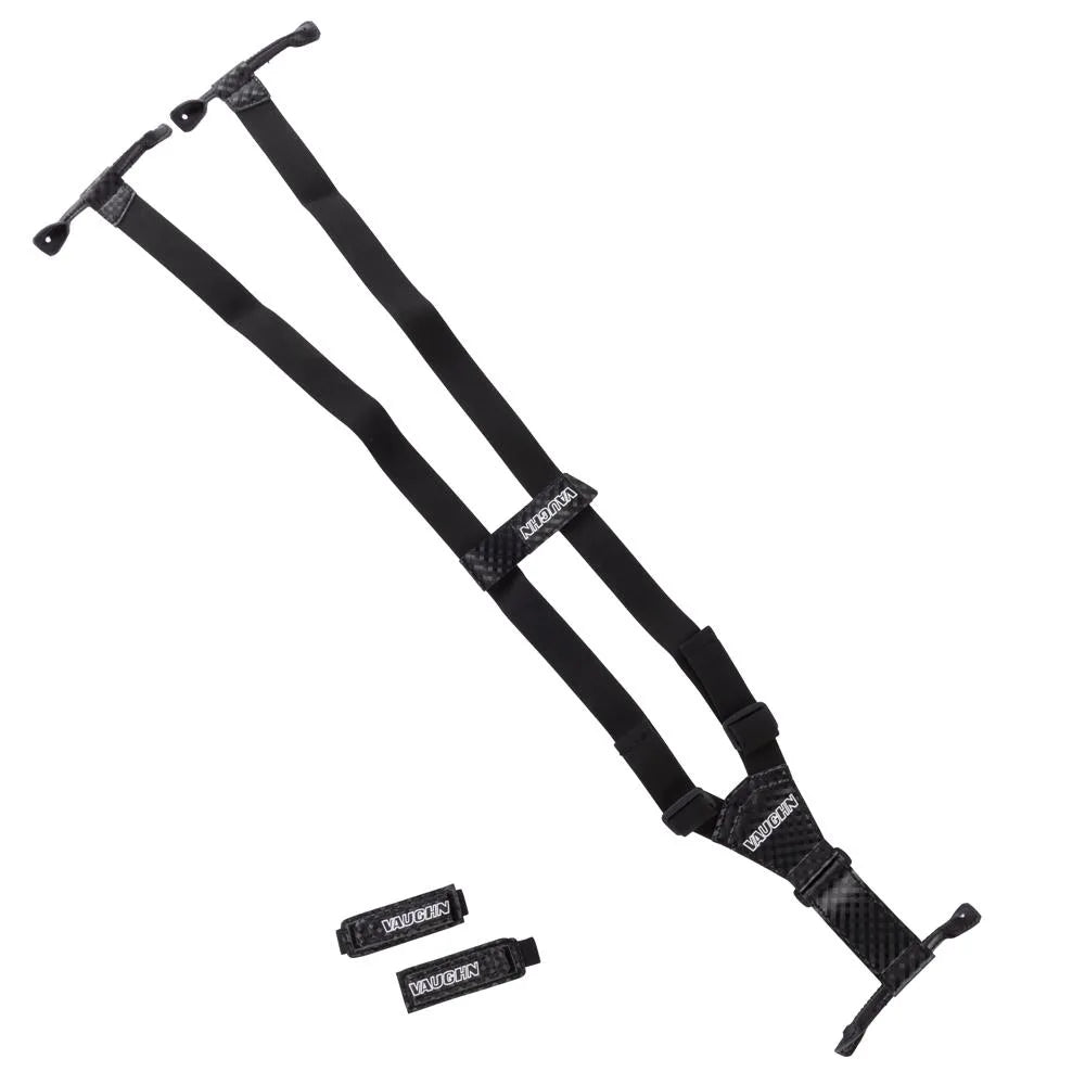 Vaughn Pro Goalie Suspender Straps - Black