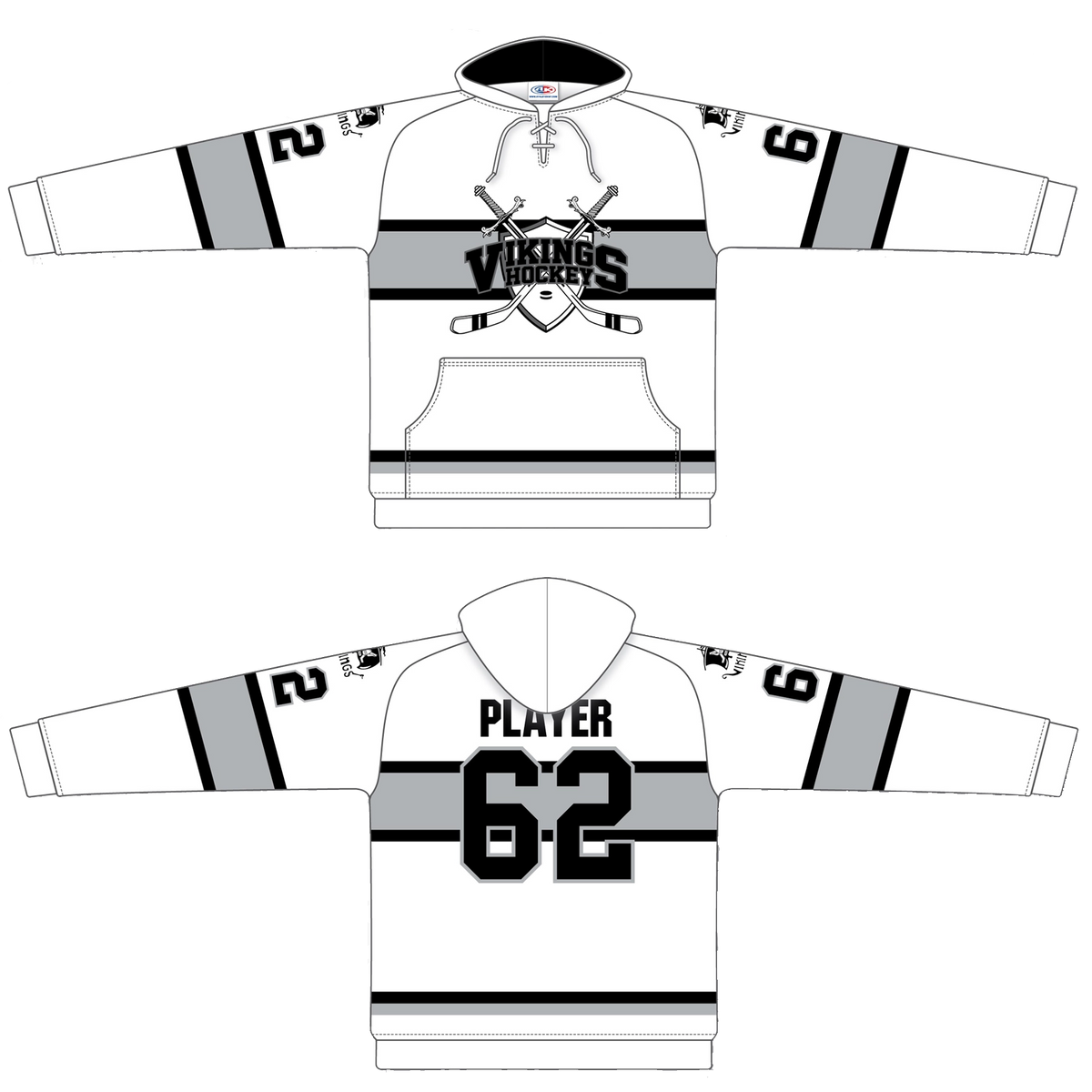 Vikings - AK Sublimated Hoodie