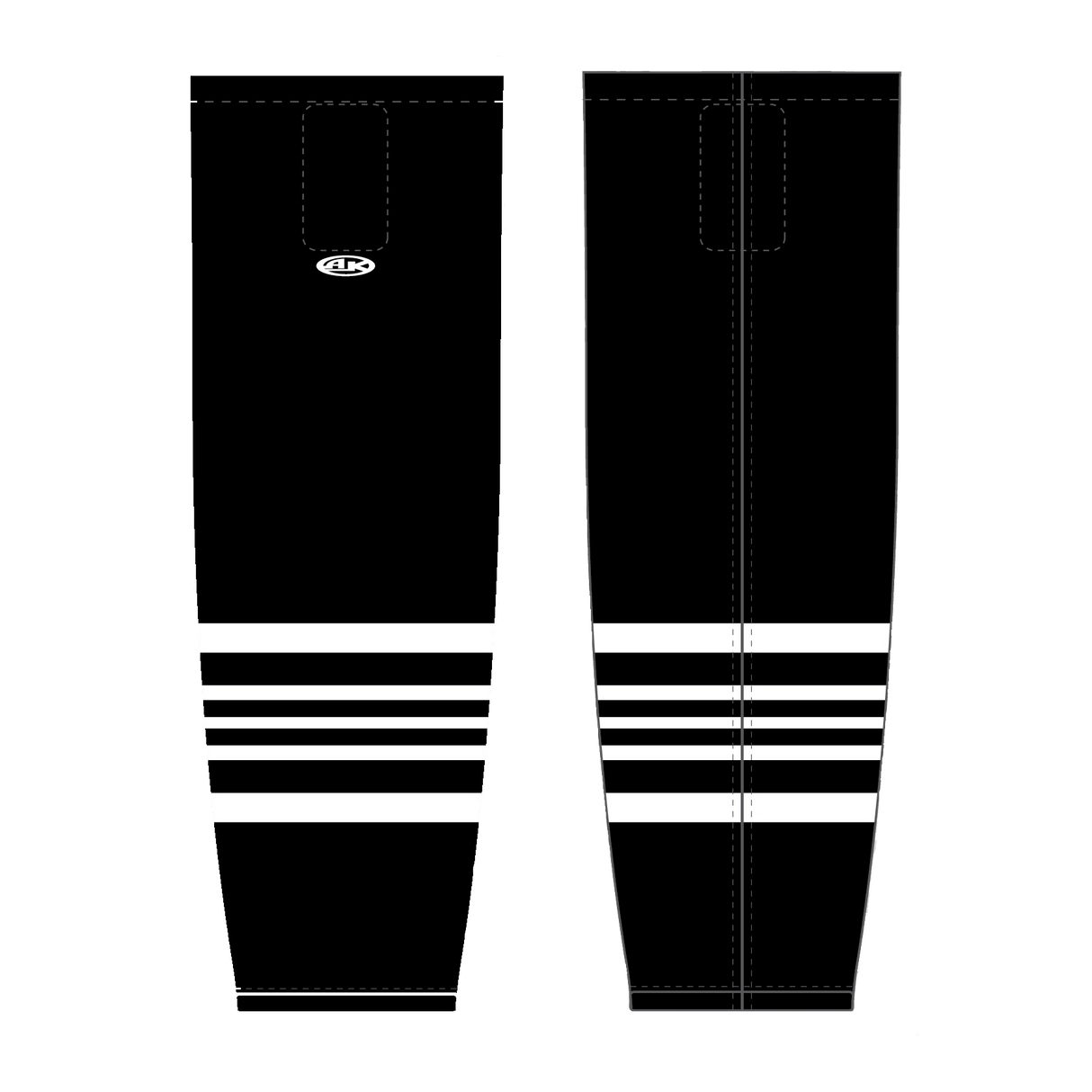 Vikings - Sublimated Game Sock - Black