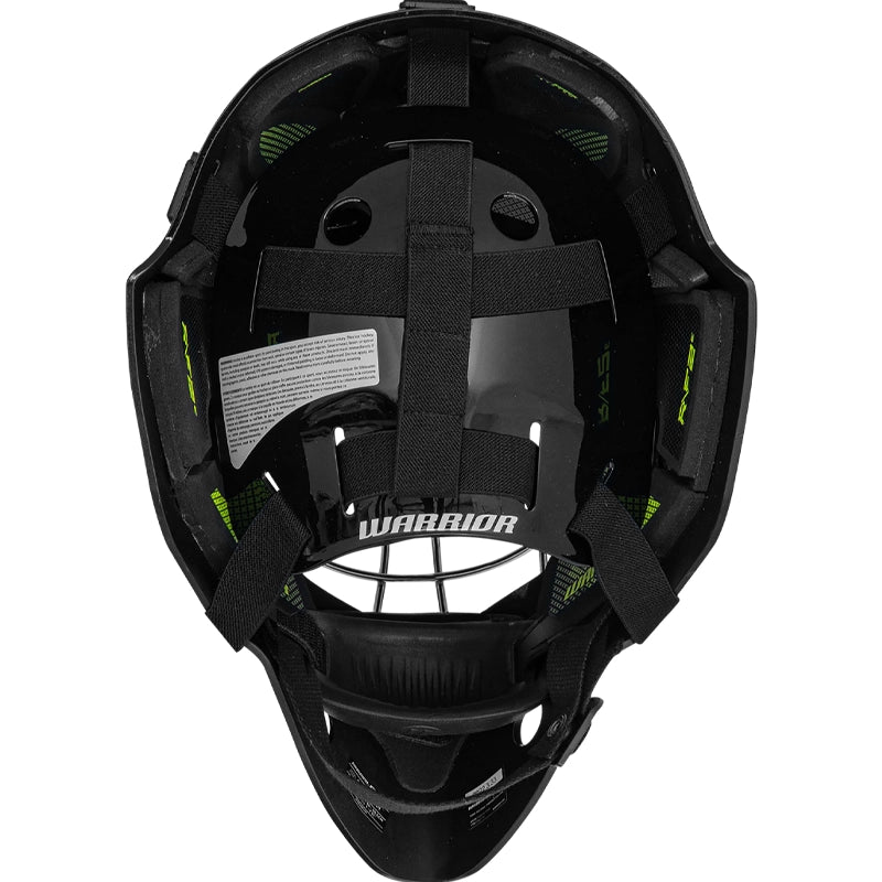 Warrior R/F2 E Certified Goal Helmet - Junior - Black