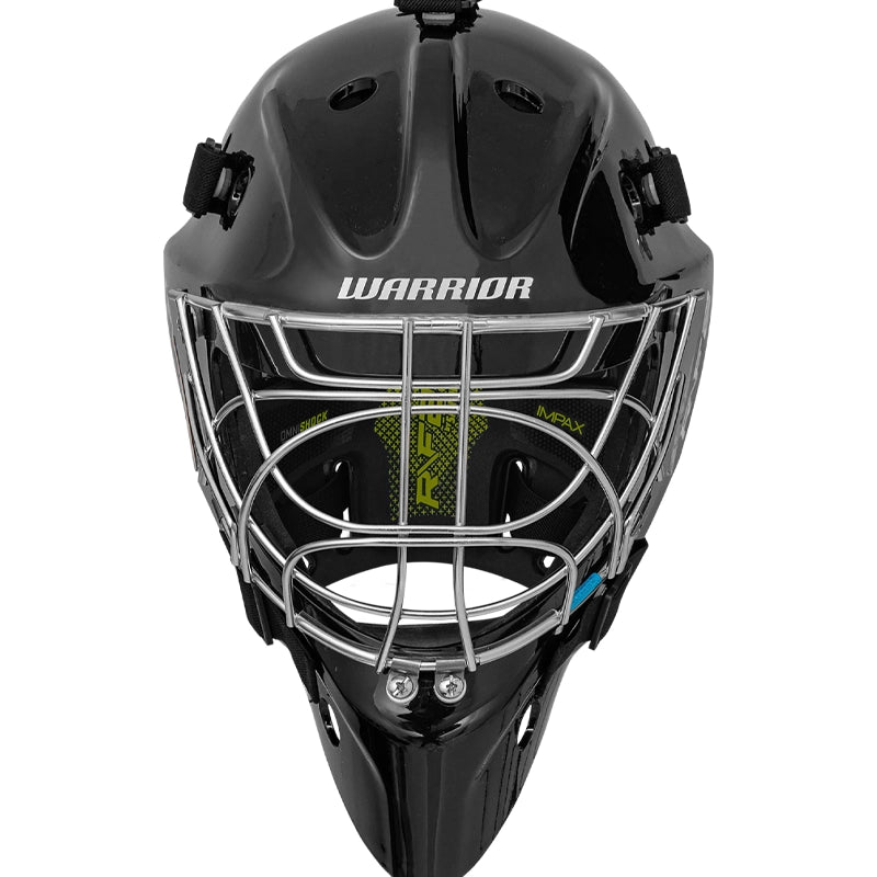 Warrior R/F2 E Certified Goal Helmet - Junior - Black
