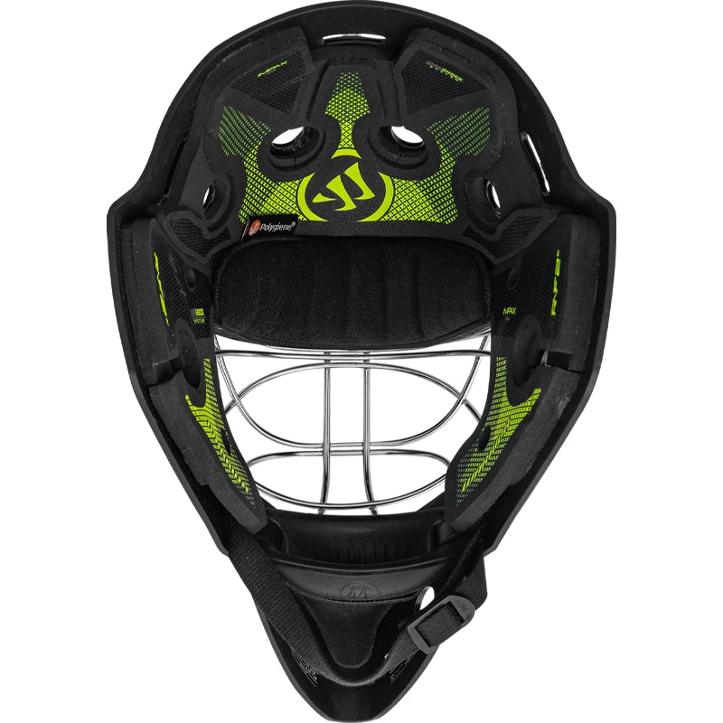 Warrior R/F2 E Certified Goal Helmet - Junior - Black